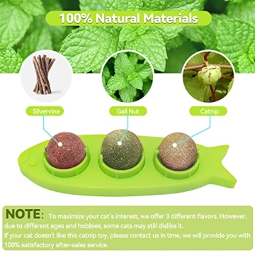 Petslucent Natural Catnip Balls for Indoor Cats