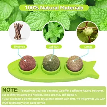 Petslucent Natural Catnip Balls for Indoor Cats