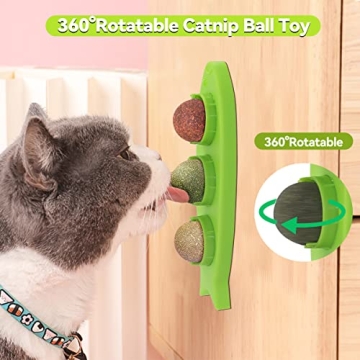 Petslucent Natural Catnip Balls for Indoor Cats