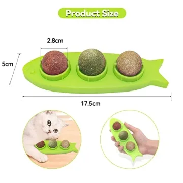 Petslucent Natural Catnip Balls for Indoor Cats