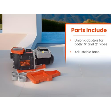 BLACK+DECKER 3 HP Variable Speed Pool Pump for Inground Pools