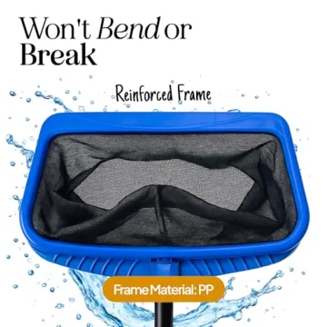 Heavy Duty Deep Mesh Pool Skimmer Net for Effective Cleaning