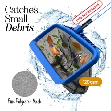 Heavy Duty Deep Mesh Pool Skimmer Net for Effective Cleaning