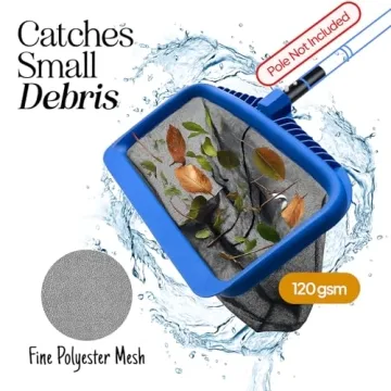 Heavy Duty Deep Mesh Pool Skimmer Net for Effective Cleaning