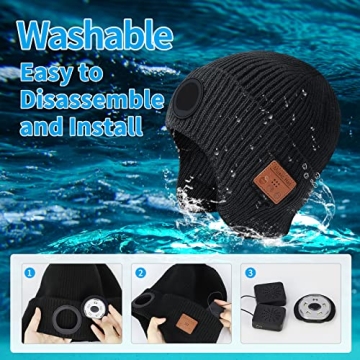 Bluetooth Beanie with Light and Wireless Speakers