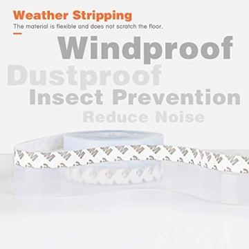 MIKOSI 26 Feet Silicone Seal Strip for Draft Prevention