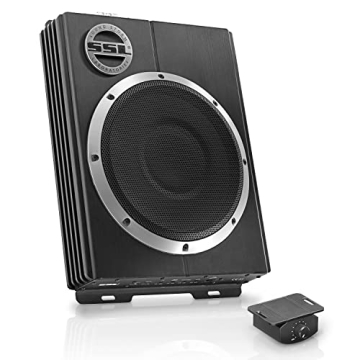 Sound Storm Laboratories LOPRO10 Powered Under Seat Car Subwoofer - 1200 Watts Max, Single 2.6 Ohm, ...