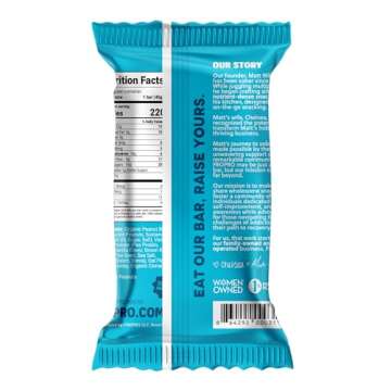 FROPRO Plant Protein Snack Bars - Plant Based Protein Bars, All-Natural, Gluten, Dairy, & Soy Free, High Protein Bars with Low Calories | Vanilla, 12 Pack