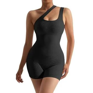 OMKAGI Women Seamless Jumpsuit for Active Lifestyle