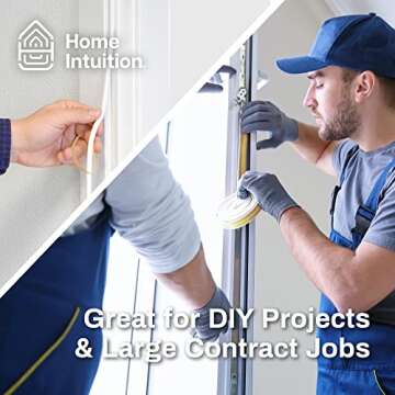 66 Feet Self Stick Foam Weather Stripping Door Window Seal Draft Stopper Insulation Tape for Windows and Doors Soundproof Weatherstripping Gap Blocker