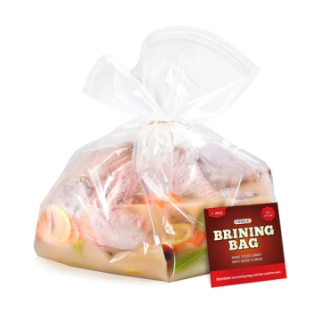 Brining Bags for Turkey, 4 Pack - Thickened, BPA Free & Durable