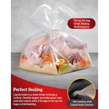 Turkey Brining Bags - 4 Pack BPA Free & Durable