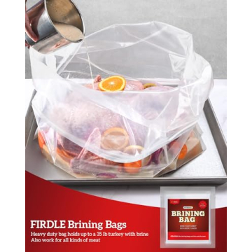 Turkey Brining Bags - 4 Pack BPA Free & Durable