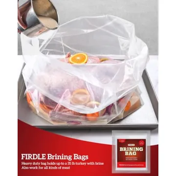 Turkey Brining Bags - 4 Pack BPA Free & Durable