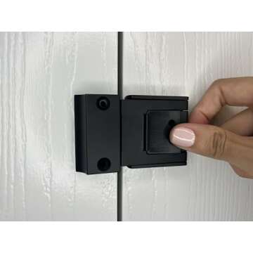 The Door Guardian - Stash Lock - Secure Bifold, Cabinet and Cupboard Lock Childproofing and Babyproofing (Satin Nickel)