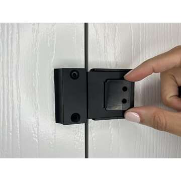The Door Guardian - Stash Lock - Secure Bifold, Cabinet and Cupboard Lock Childproofing and Babyproofing (Satin Nickel)
