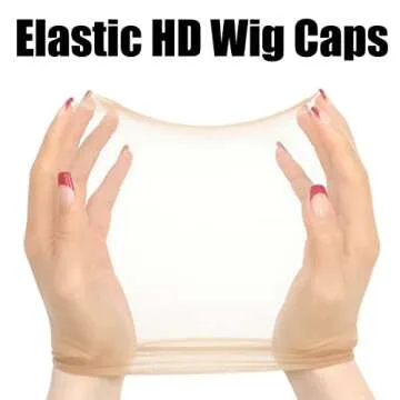 FDBJulyy 10 Pcs Transparent HD Wig Cap for Women