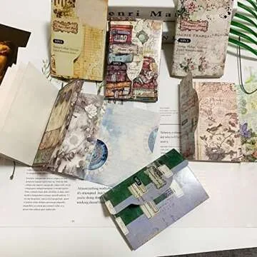 300 Sheets Vintage Scrapbooking Materials Supplies Scrapbook Paper Decorative Ephemera for Junk Journals Bullet Aesthetic Planners Retro Scrapbook Supplies Picture Frames Craft Kit