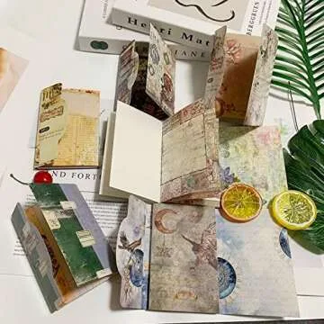 300 Sheets Vintage Scrapbooking Materials Supplies Scrapbook Paper Decorative Ephemera for Junk Journals Bullet Aesthetic Planners Retro Scrapbook Supplies Picture Frames Craft Kit