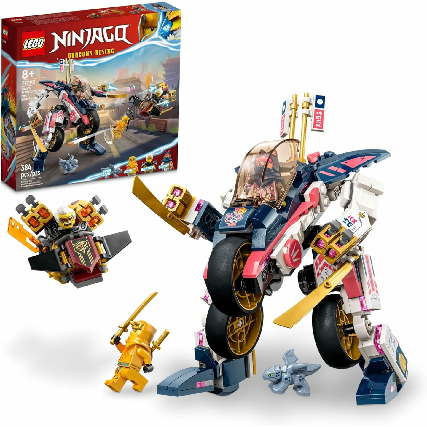 LEGO NINJAGO Sora’s Mech Bike Racer Building Set