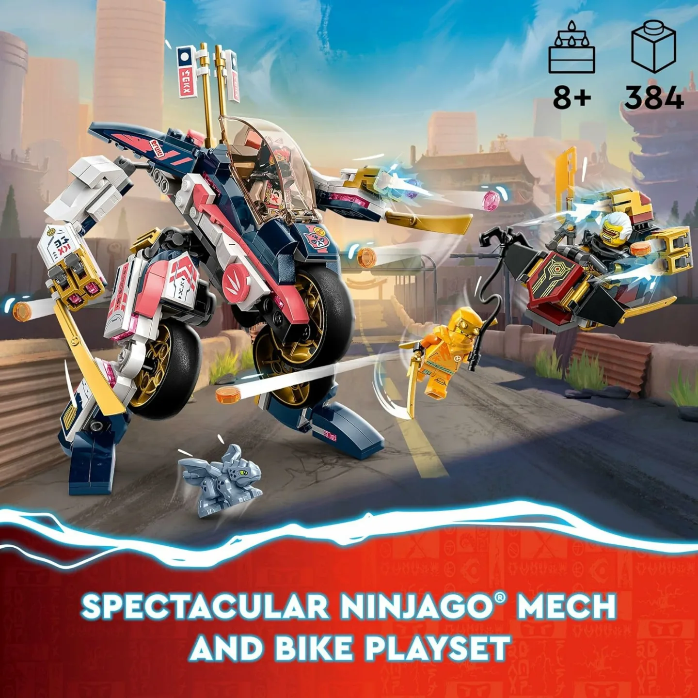 LEGO NINJAGO Sora’s Mech Bike Racer Building Set