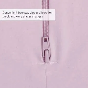 Woombie Simply Baby Swaddling Blanket - Soothing Cotton Swaddle, Wearable Blanket, Pink Blush, 0-3 Months