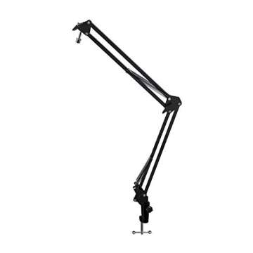 Audio-Technica ATR2100X-USB USB/ XLR Microphone Bundle with Knox Gear Boom Arm, Shock Mount, and Pop Filter (4 Items)