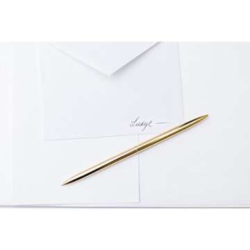 Luxurious Gold Pen Set of 6 in Elegant Gift Box