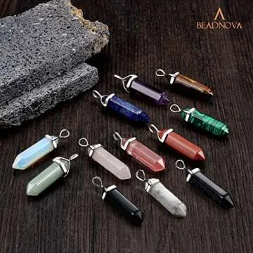 BEADNOVA Rose Quartz Necklace for Spiritual Healing Energy