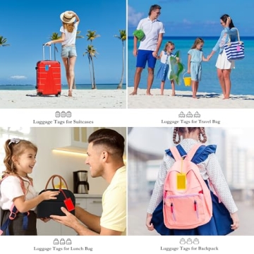 Vibrant PVC Luggage Tags for Easy Travel Identification