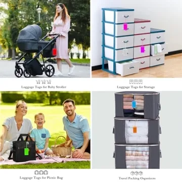 Vibrant PVC Luggage Tags for Easy Travel Identification