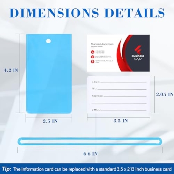 Vibrant PVC Luggage Tags for Easy Travel Identification