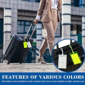 Vibrant PVC Luggage Tags for Easy Travel Identification