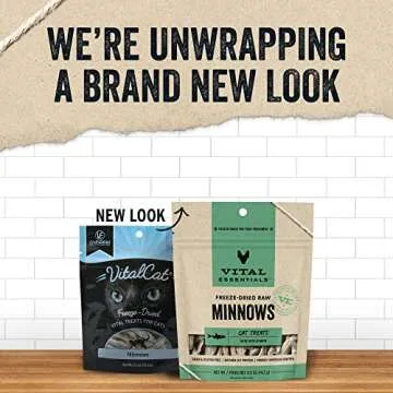 Vital Essentials Freeze Dried Minnows Treats for Cats