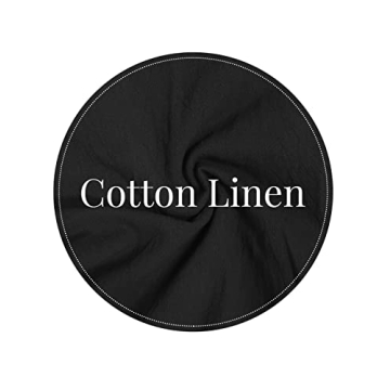 Yeokou Women's Stylish Cotton Linen Summer Rompers