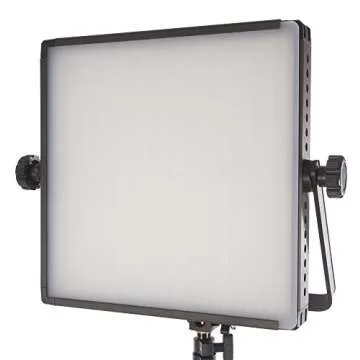 Fovitec StudioPRO - 2x Bi Color 600 LED Panel Bundle w/ Barndoors, Stands, & Carrying Case - [Continuous][Adjustable Lighting][V-Lock Compatible]