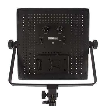 Fovitec StudioPRO - 2x Bi Color 600 LED Panel Bundle w/ Barndoors, Stands, & Carrying Case - [Continuous][Adjustable Lighting][V-Lock Compatible]