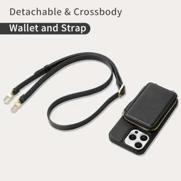 ZVE Wallet Case for iPhone 14 Pro Max with RFID Blocking