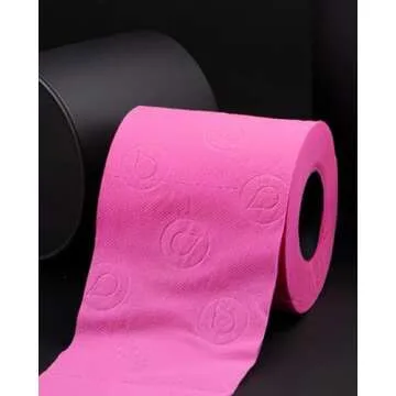 Pink Toilet Paper 3 ply Gift Box 1 Roll 140 Premium Quality sheets