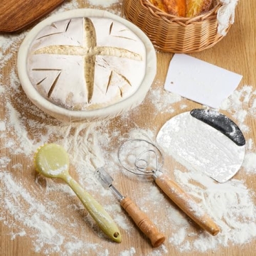 Dimpola 9 Inch Handmade Banneton Bread Proofing Kit