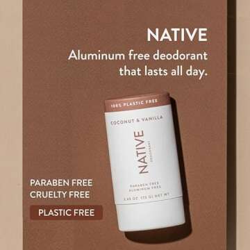 Native Plastic Free Deodorant Contains Naturally Derived Ingredients, 72 Hour Odor Control | Deodora...