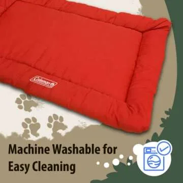 Coleman Large Dog Bed for Travel, Roll Up Foldable Packable Pet Mat Travel Beds
