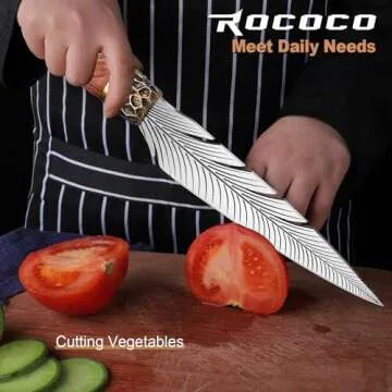 ROCOCO Feather Viking Knife - Exquisite Japanese Craftsmanship