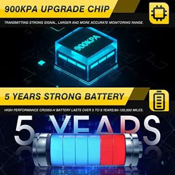 ACLONG TPMS Tire Pressure Sensor fit for Toyota Camry Prius Corolla RAV4 Highlander Avalon Yaris Hilux Land Cruiser, 315MHz Tire Pressure Monitoring System Replacement 4260706020 4260730060 -Set of 4