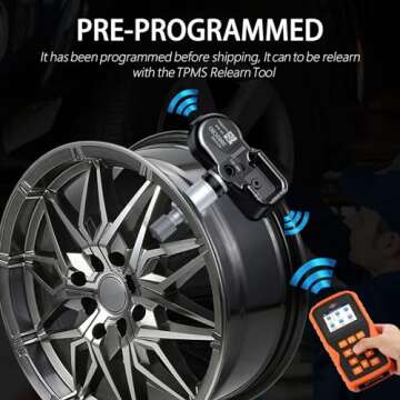 ACLONG TPMS Tire Pressure Sensor fit for Toyota Camry Prius Corolla RAV4 Highlander Avalon Yaris Hilux Land Cruiser, 315MHz Tire Pressure Monitoring System Replacement 4260706020 4260730060 -Set of 4