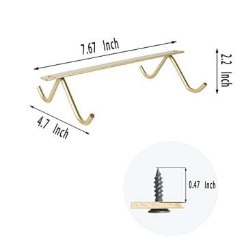 Stylish Cabinet Hook Mug Holder for Kitchen Organization