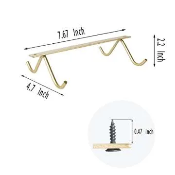 Stylish Cabinet Hook Mug Holder for Kitchen Organization