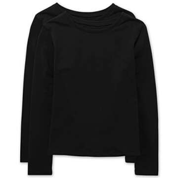 Soft Layering Tees for Girls - 2 Pack of Stylish Essentials
