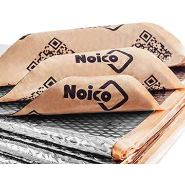 Noico 80 mil (2 mm) 36 sqft (3.4 sqm) car Sound deadening mat, Butyl Automotive Sound Deadener, Audio Noise Insulation and dampening