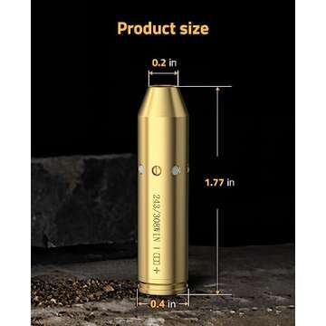CVLIFE 308 bore Sight Laser 243 Red Laser Boresighters with 3 Batteries